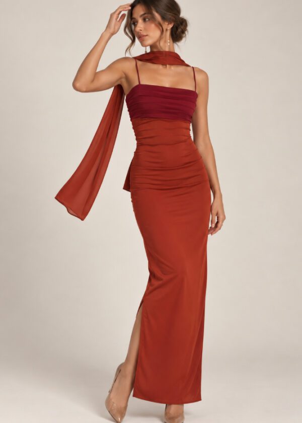 VESTIDO LUCENTIA TEJA