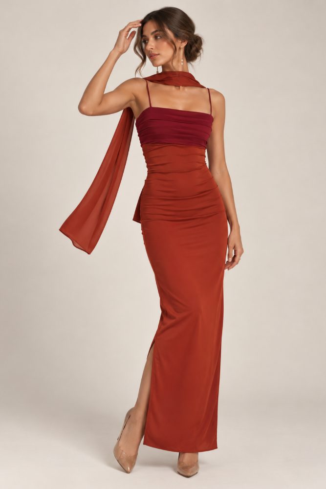 VESTIDO LUCENTIA TEJA