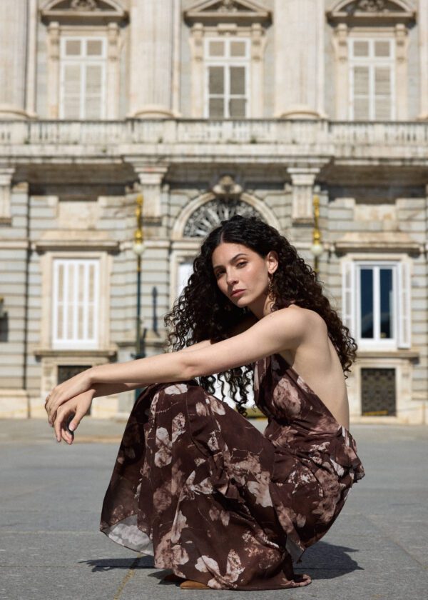 VESTIDO CUMBIA MARRON