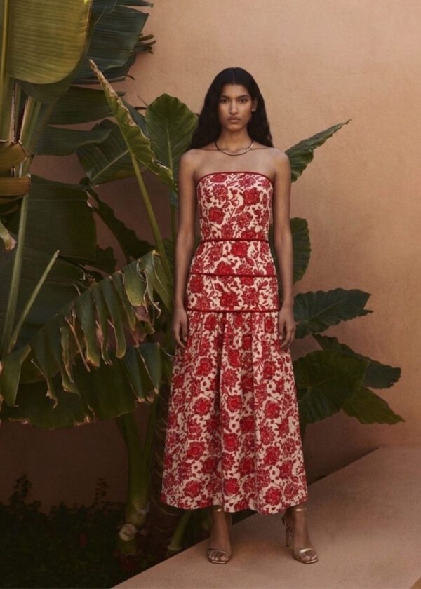 VESTIDO GUAYABA ROJO