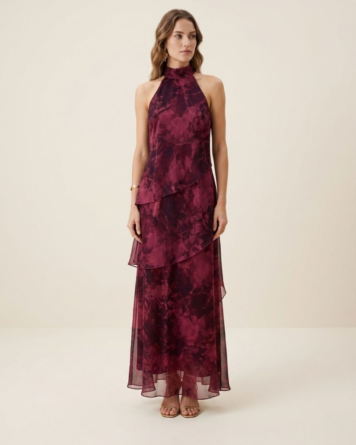 VESTIDO AZAHAR BURDEOS